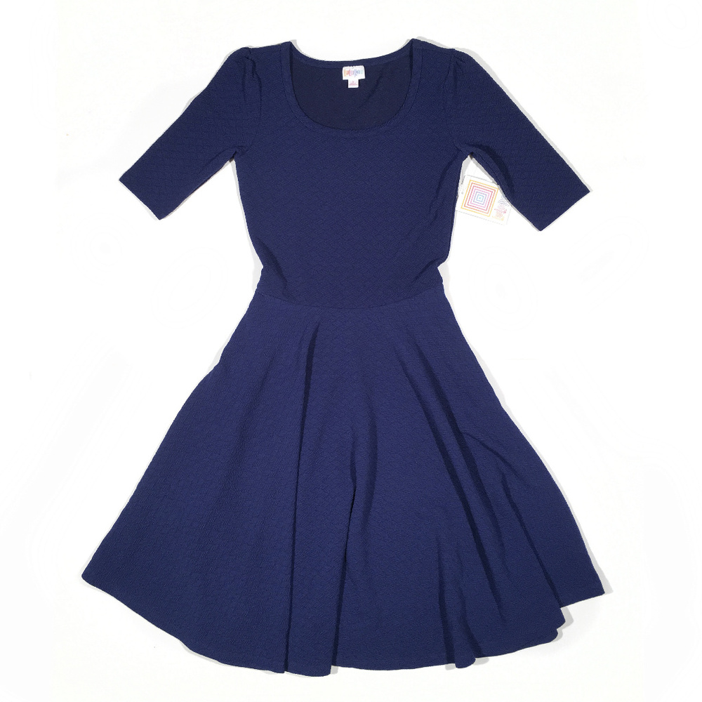 HOST PICK!!! NWT Nicole Dress - Solid Blue Lularoe